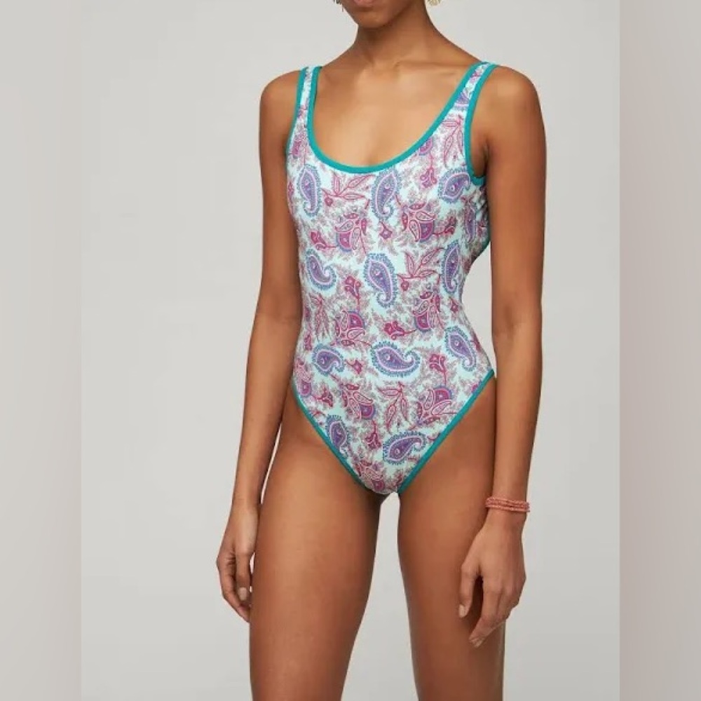 Etro paisley printed one piece swimsuit
